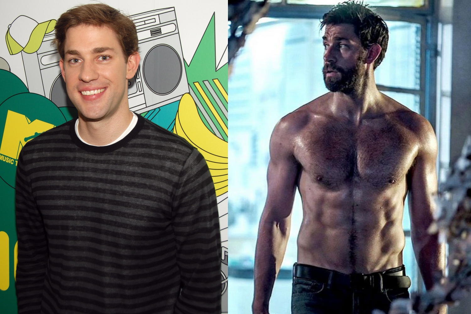 How John Krasinski Transformed His Body And Built That Six Pack