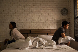 Couple fighting