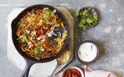 Crispy Vegetable Rosti and Lentil Pan Pie