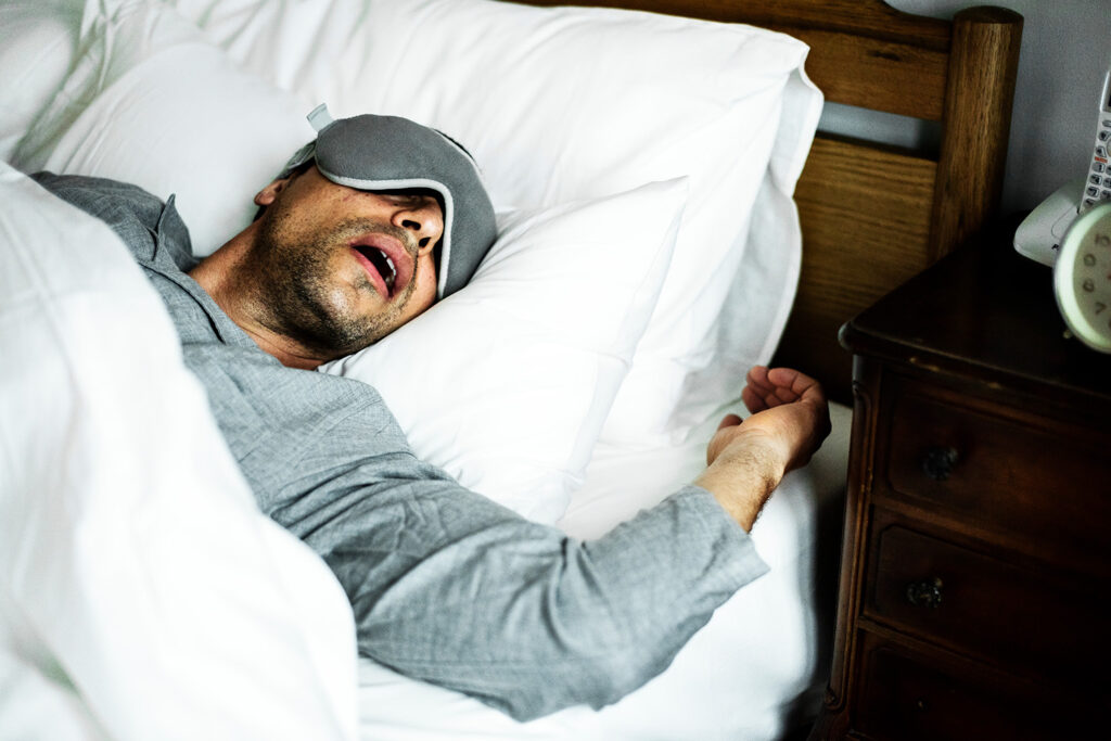 adults sleeping with white noise