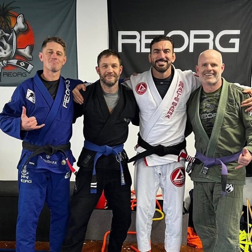 Trent Scanlen with Tom Hardy