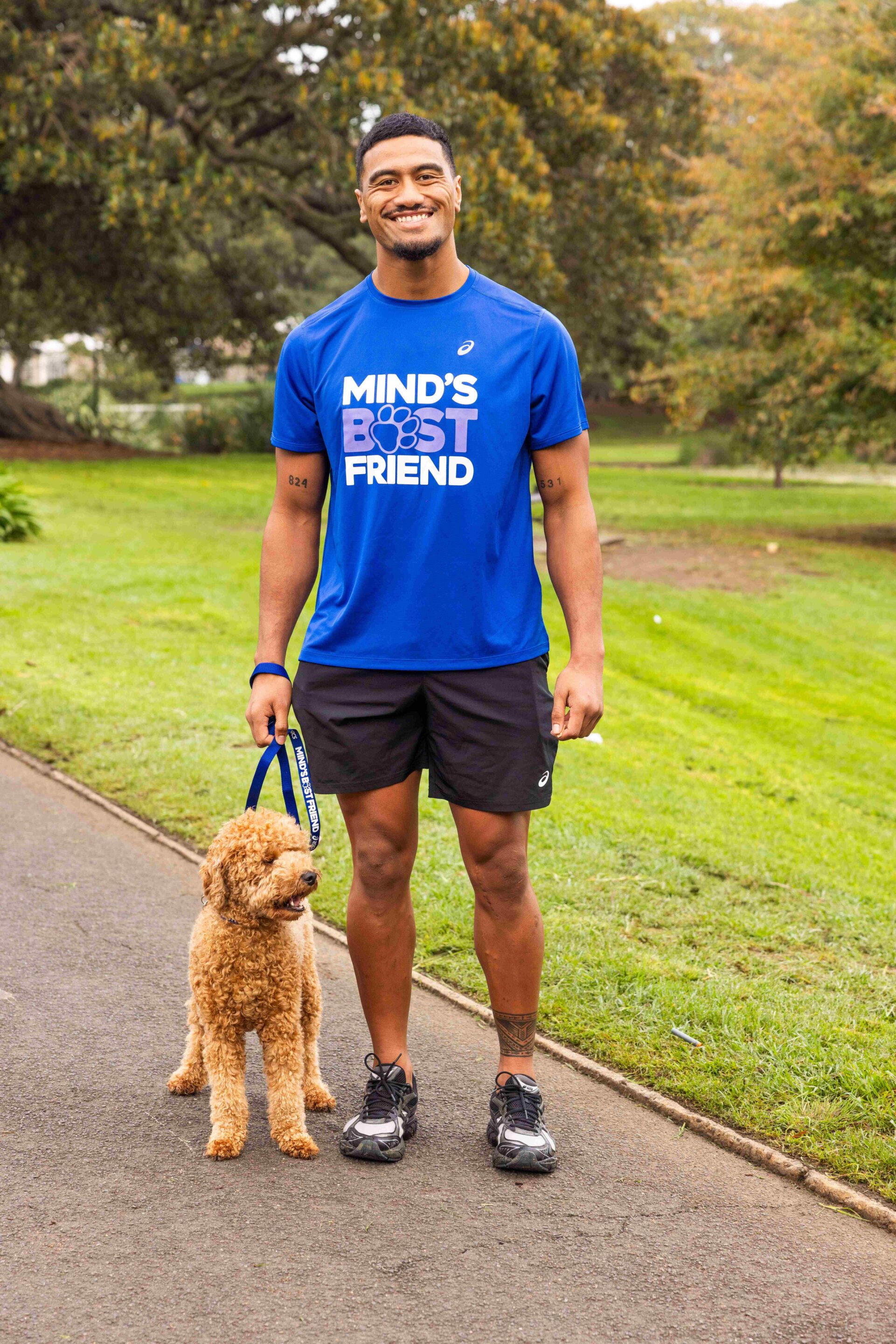 Ronaldo Mulitalo and dog