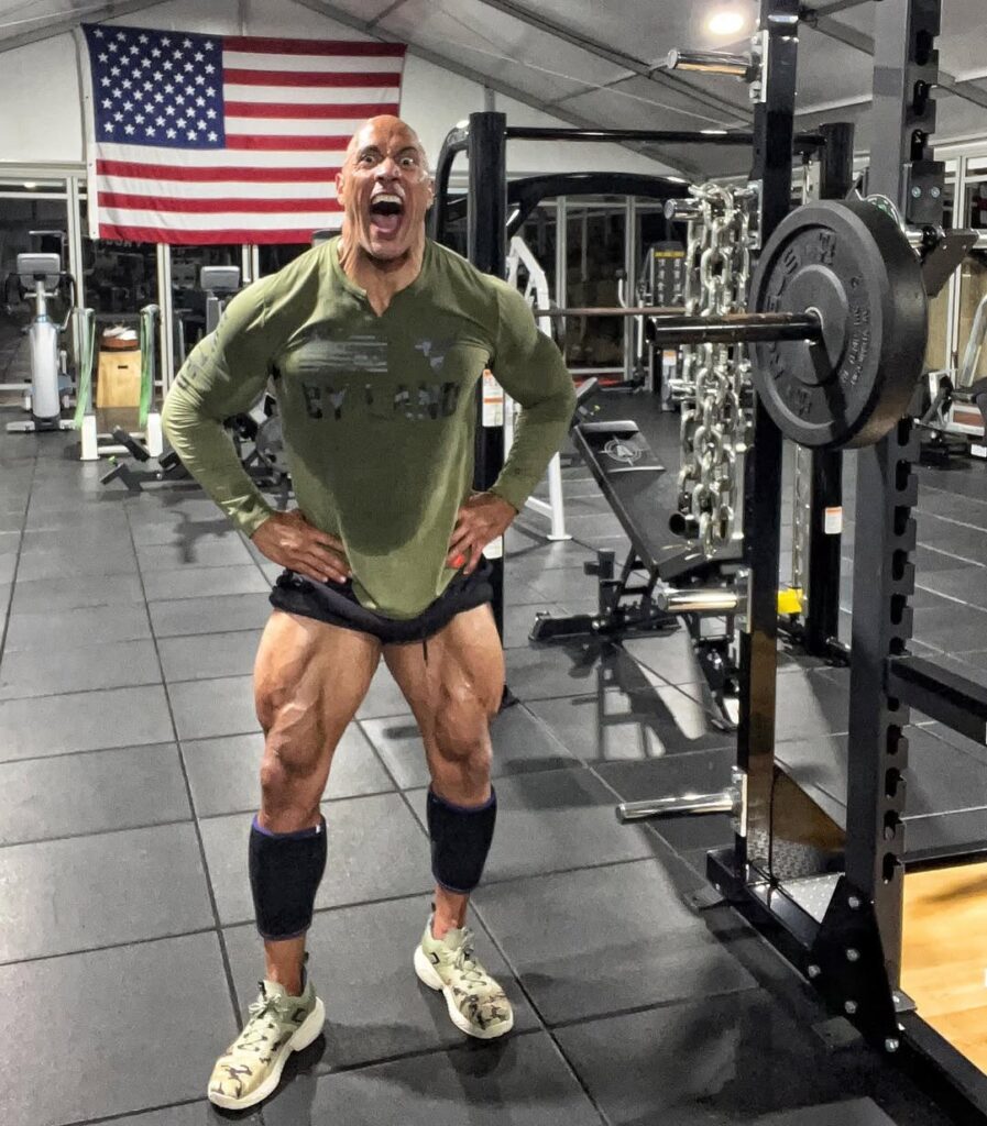 The Rock leg day workout