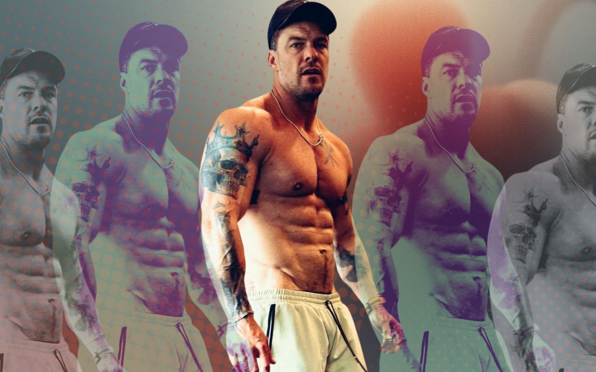 Alan Ritchson shares some fitness advice… and a shirtless pic